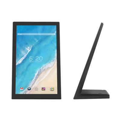 Monitor de pantalla táctil Android de 14 pulgadas en forma de L Con memoria integrada de 2 GB + 16 GB con HDMI RJ45 POE