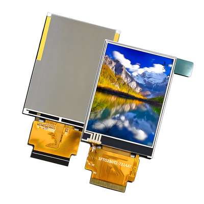 LCD IPS TFT de 2,8 pulgadas legible a la luz solar con pantalla táctil resistiva de 240 x 320 puntos