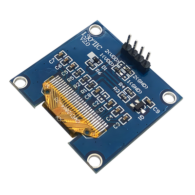 1.3-pulgadas 128x64 Matriz de puntos OLED de 4 pines IIC I2C Interfaz SH1106 controlador IC Opciones de fuente blanca / azul