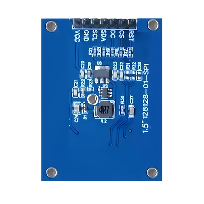 Pantalla OLED SPI de 1,5 pulgadas 128x128 Dot Matrix SSD1327/SH1107G Fuentes blancas y azules Módulo de 7 pines