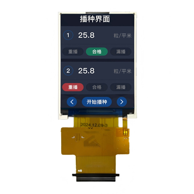 1000nits 2.4" LCD TFT de alto brillo 240x320 interfaz de pantalla de matriz de puntos RGB/MCU/SPI