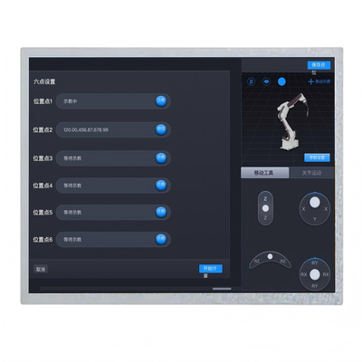 Alta luminosidad 1000nits 12.1 pulgadas IPS TFT pantalla LCD 1024 * 768 puntos Interfaz LVDS