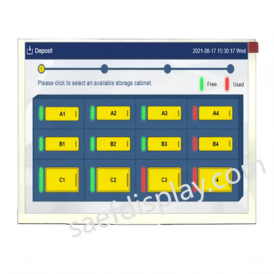 5Pantalla LCD TFT de 7 pulgadas con resolución de 640x480 y interfaz RGB para aplicaciones industriales