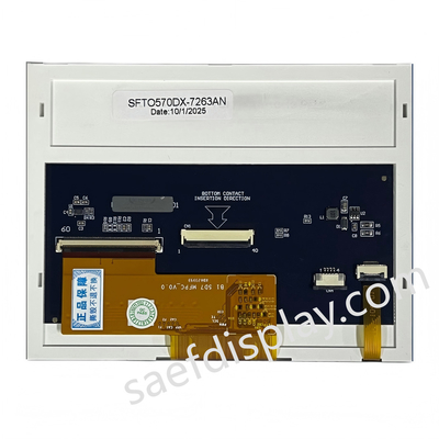5Pantalla LCD TFT de 7 pulgadas con resolución de 640x480 y interfaz RGB para aplicaciones industriales