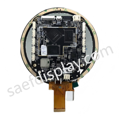3.4 pulgadas TFT redondo LCD de publicidad de los medios de comunicación con Android RK3566