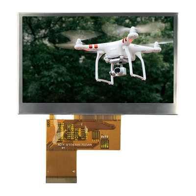 4.3 pulgadas Alto brillo 1000nits TFT LCD Modulo 480x272 Resolución y pantalla táctil opcional