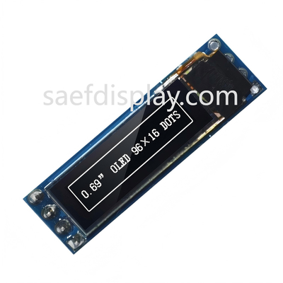 0Módulo de pantalla OLED de 69 pulgadas - 96x16 I2C, SSD1306 IC, Blanco, Compatible con Arduino Mejor precio EE.UU.