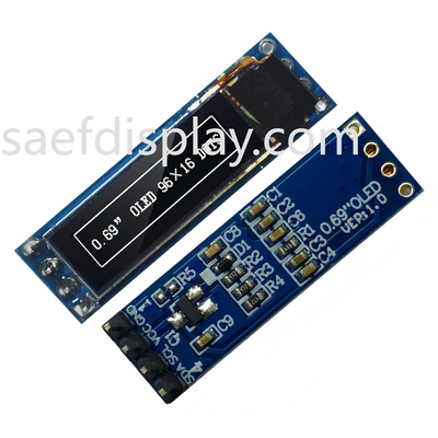 0Módulo de pantalla OLED de 69 pulgadas - 96x16 I2C, SSD1306 IC, Blanco, Compatible con Arduino Mejor precio EE.UU.