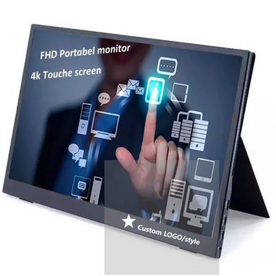 13Monitor portátil de pantalla táctil de.3 pulgadas, monitor portátil de juegos USB C con soporte de escritorio para computadora portátil teléfono de segundo / pantalla de extensión