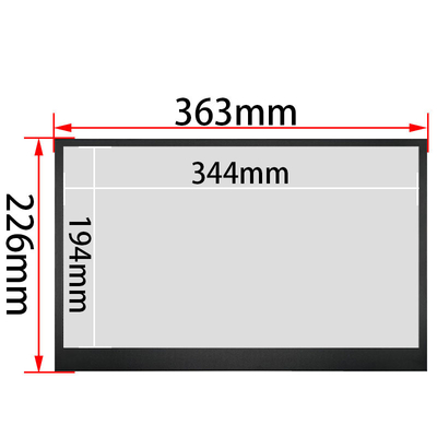 Pantalla táctil de metal de grado industrial de 15,6 pulgadas, panel IPS Full HD 1920x1080 con 10 puntos táctiles capacitivos