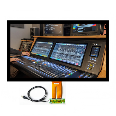 Pantalla TFT industrial de 21.5" con 10 puntos táctiles | Full HD 1920x1080 | Interfaz LVDS dual | 2 años de garantía