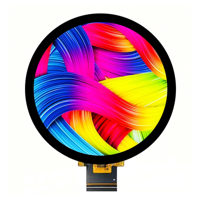 2.8 pulgadas IPS 480x480 redondo TFT LCD con pantalla táctil Modulo de pantalla ST7701S Temperatura de funcionamiento de grado industrial. -20 °C a 70 °C