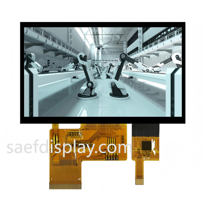 LCD TFT IPS de 4.3" 1000nit | 480×272 RGB | Táctil Capacitivo | Paralelo RGB de 24 bits | -30°C a +80°C (EE. UU./Alemania)