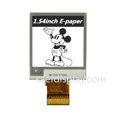 Pantalla E-ink de 1.54" | 200×200 B/N | Interfaz SPI | Ultra bajo consumo | Temperatura industrial.