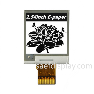 Pantalla E-ink de 1.54" | 200×200 B/N | Interfaz SPI | Ultra bajo consumo | Temperatura industrial.