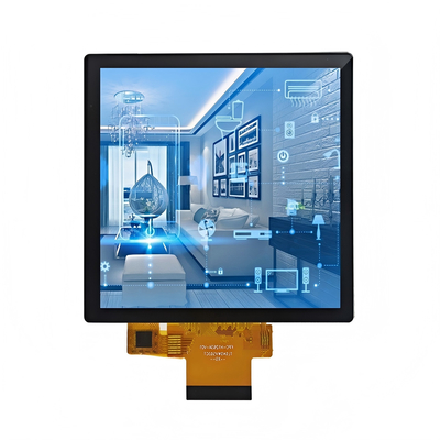 4" LCD TFT industrial cuadrado (720x720) con PCAP Touch, -20°C~70°C de operación, Interfaz RGB