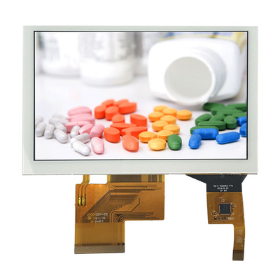 5 pulgadas PCAP TFT Display 800*480 Interfaz RGB con panel táctil capacitivo para pantalla de control de automatización