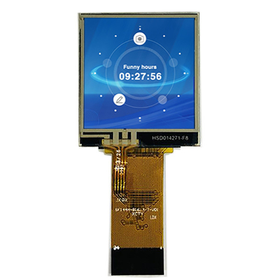 Pantalla de pantalla LCD cuadrada de 128x128 de 1,44 pulgadas TFT LCD de 8 bits Interfaz MPU Tipo de conexión de enchufe