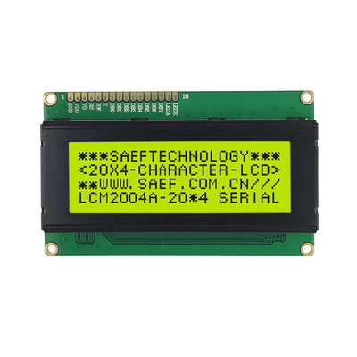 20x4 el carácter monocromático LCD exhibe la negativa azul del MPU STN del Pin 8bit de LCM 16