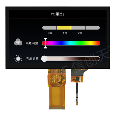 7 interfaz completo del RGB del ángulo de visión del módulo 1024x600 IPS de la pantalla táctil de TFT LCD de la pulgada