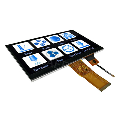 7" interfaz completo del RGB del ángulo de visión del tacto 1024x600 de la pulgada IPS TFT LCD