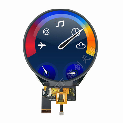 PCAP TFT Display 3,4 pulgadas LCD redondo de 3 carriles Interfaz Mipi 800x800 puntos con CTP