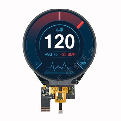 exhibición circular de 800x800 IPS LCD, ronda TFT LCD 3,4" interfaz de MIPI con el CTP