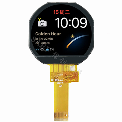 1,22” pantallas 240x204 de TFT LCD puntean la pantalla llena redonda de TFT LCD del interfaz de SPI del ángulo de visión de la forma IPS
