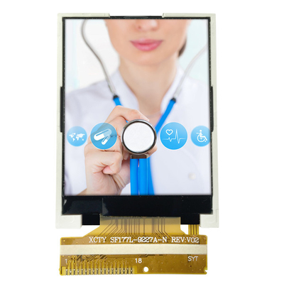 Pantalla táctil de TFT LCD de 1,77 pulgadas 128x160 con el OEM del interfaz de SPI para médico