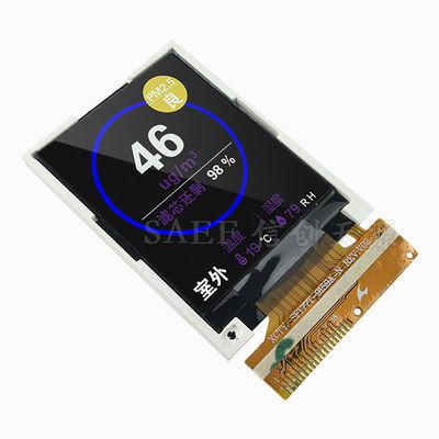 1LCD TFT de 77 pulgadas con pantalla táctil resistiva de 4 alambres. Interfaz SPI 128x160.