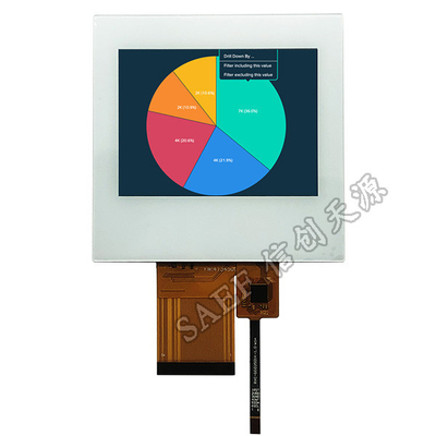 QVGA 3,5" Pin de la pantalla táctil del RGB del paisaje de la exhibición 320x240 de PCAP TFT HX8238 54