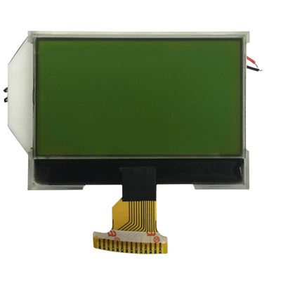 El gráfico monocromático verde amarillo LCD de STN exhibe 128x64 3.3V positivo SPI