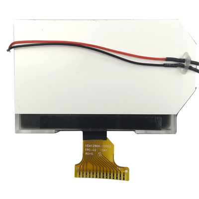 El gráfico monocromático verde amarillo LCD de STN exhibe 128x64 3.3V positivo SPI