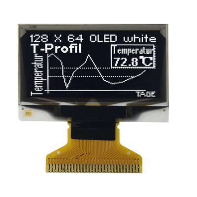 Exhibición pasiva OLED 128x64 gráficos SSD1306 Front Screen blanco de 0,96 pulgadas