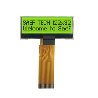 positivo gráfico monocromático de la exhibición 122x32 STN del LCD del interfaz de 3V MCU