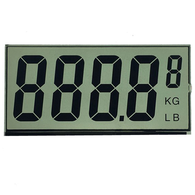 Exhibición alfanumérica del LCD de 7 segmentos, panel LCD del TN para el contador Front Screen del peso