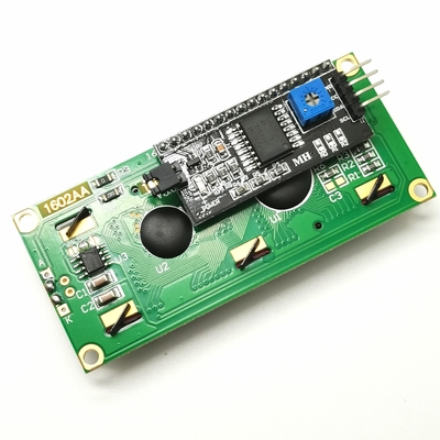 El carácter LCD del interfaz 16x2 de I2C exhibe número de pernos azul 5V 4