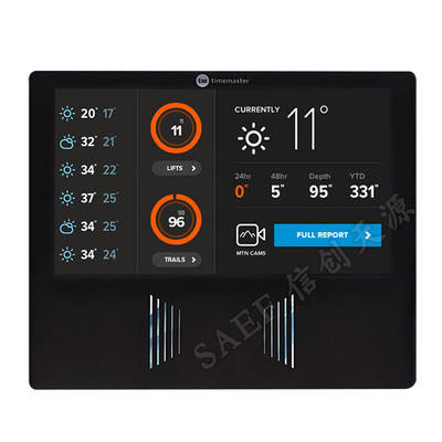 1024x600 puntea la pantalla TFT táctil de 7 pulgadas, ángulo de visión completo del panel táctil de PCAP
