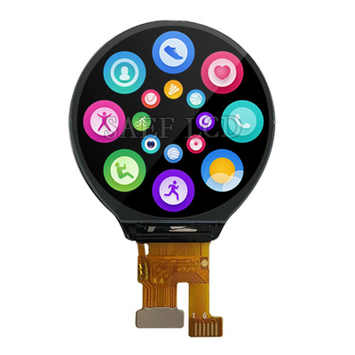 exhibición de 240x240 Dot Round TFT LCD con GC9A01 el interfaz de SPI del carril del alambre 1 del tacto 4
