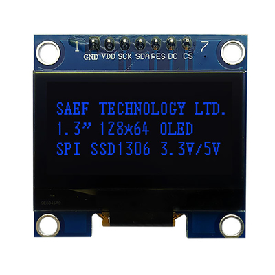 El interfaz OLED de SPI exhibe 1,3 el conductor IC de la pulgada OLED I2c 7 Pin With SH1106