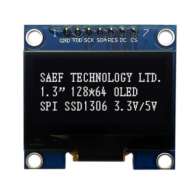 El interfaz OLED de SPI exhibe 1,3 el conductor IC de la pulgada OLED I2c 7 Pin With SH1106