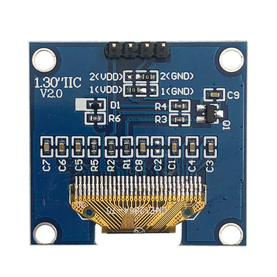 La pulgada pasiva I2C OLED de la matriz 1,3 exhibe los pernos del PWB 4 del DIENTE 128x64