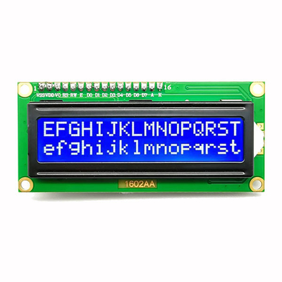El carácter LCD del interfaz 16x2 de I2C exhibe número de pernos azul 5V 4
