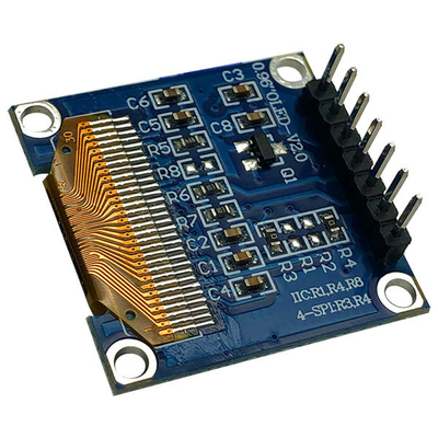 0.96 pulgadas SSD1306 controlador 7 pines Fuentes blancas y azules SPI OLED pantalla 128x64 3V PMOLED
