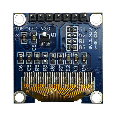 7 pines Modulo de pantalla OLED de 0,96 pulgadas SPI 3V PMOLED blanco con SSD1306 controlador IC