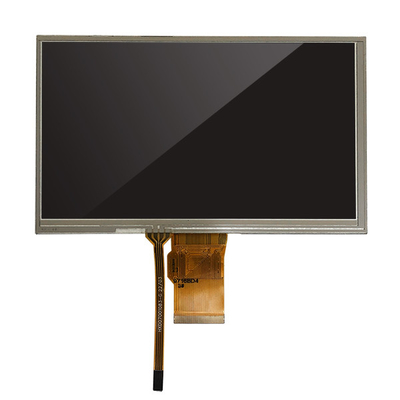 7 interfaz mordido de TFT LCD 800x480 Dots Display RGB 24 de la pulgada con el panel táctil resistente