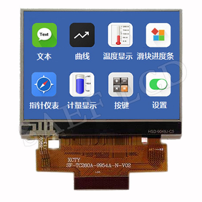 Interfaz IPS TFT LCD 2,6" de MCU modo de paisaje de la pulgada 480x320 con el RTP