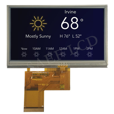 interfaz completo del RGB del ángulo de visión de los PERNOS IPS de la pulgada 40 de 480x272 LCD TFT 4,3