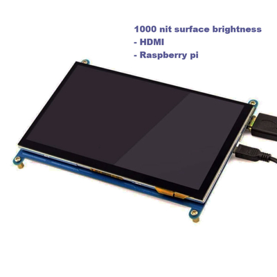 Raspberry PI Pantalla LCD TFT HDMI de 7 pulgadas con pantalla táctil capacitiva
