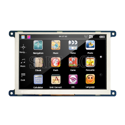 La interfaz en serie de SPI la exhibición 800x480 de TFT LCD de 5 pulgadas puntea el grado automotriz del IPS